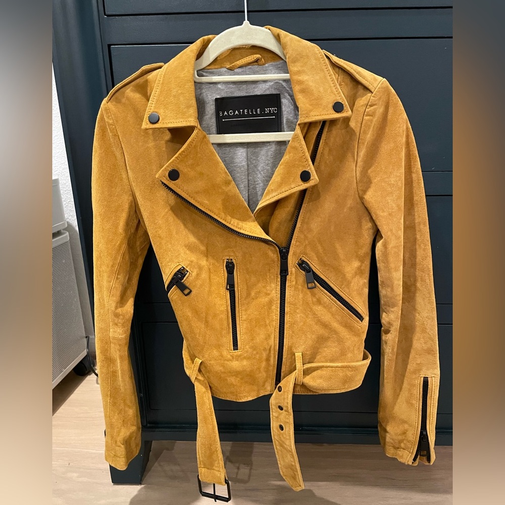 Bagatelle suede moto jacket